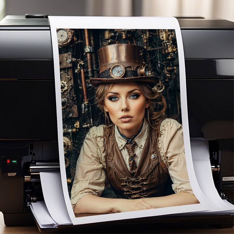 Steampunk Ladies Art Prints + Bonus Video: Victorian Fashion (Digital Download) image 8