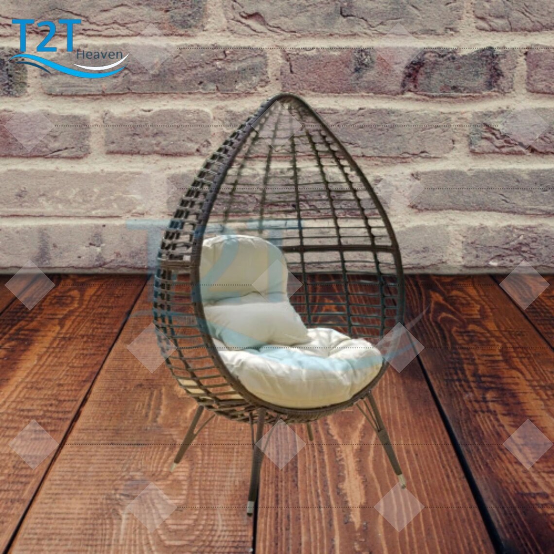 Home Sitting Hanging Cushion Beaches Chairs Framework Wicker Beach
