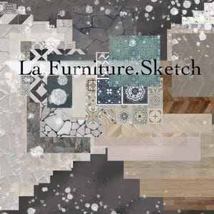 Muebles para Procreate. Conjunto de texturas. Compatible con Procreate o Photoshop. 5 archivos PNG, 450 DPI. Si necesitas archivos PSD, ¡contáctame!