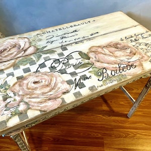 Rustic Whimsical Shabby Chic Accent Table