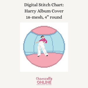 Harry Album Cover - Needlepoint Digital Stitch Chart