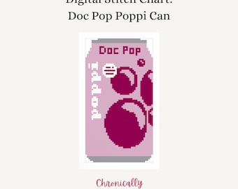 Doc Poppi Can - Digital Needlepoint Stitch Chart