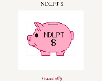 NDLPT Geld-Sparschwein - Digitale Stickvorlage