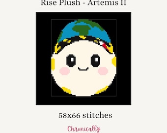 Rise Plush - Artemis II - Tableau de points d'aiguille numérique