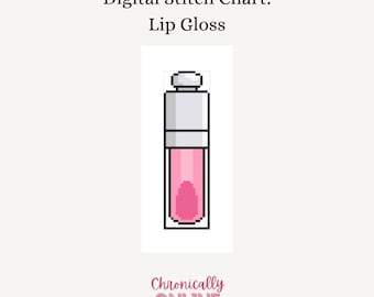 Lip Gloss - Digital Needlepoint Stitch Chart