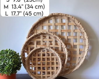 Wicker Round Tobacco Basket, 3 sizes | 10