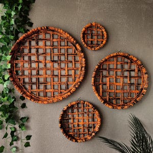 Large Tobacco Basket Wall Decor