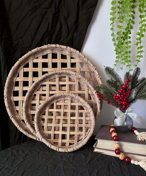 etsy tobacco basket Wicker Round Tobacco Basket, 3 Sizes | 10