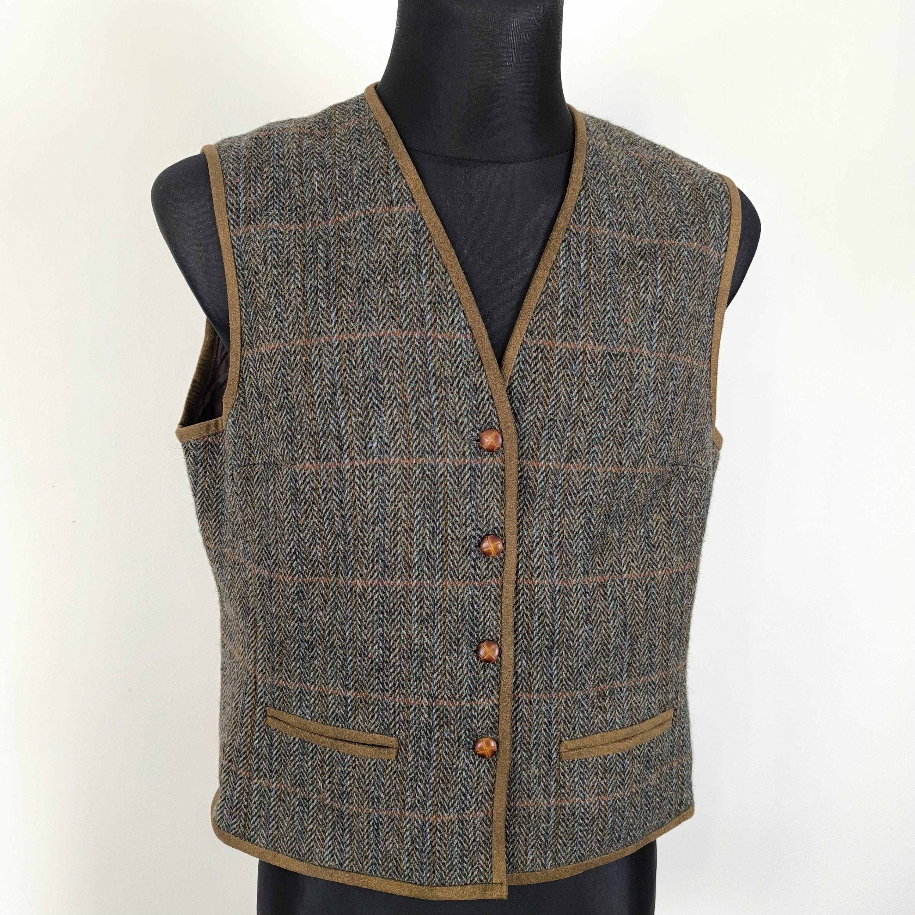Tweed Gilet - Etsy