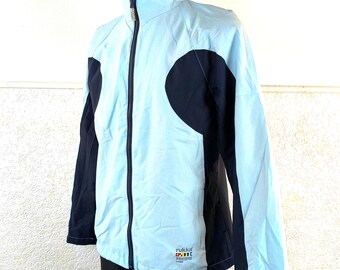 Retro Rukka Windstopper Ski Jacket: Y2k Sky Blue Black GORE-TEX Medium