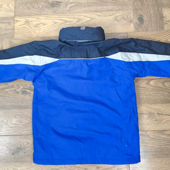Vintage Wasserdichte Kapuzenjacke Berghaus Blue Jacke, Größe XS