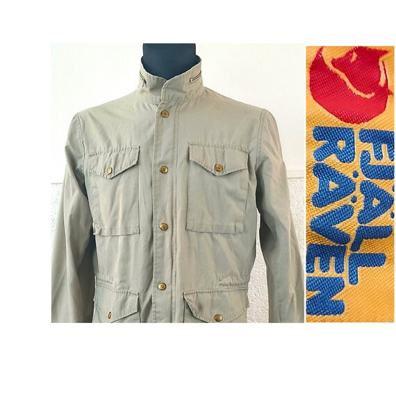 FJALLRAVEN Windbreaker Track Jacket Khaki Vintage 90s Safari Military Jacket Softshell Hiking Outdoor Jacket Size 40 M Men Etsy Ireland