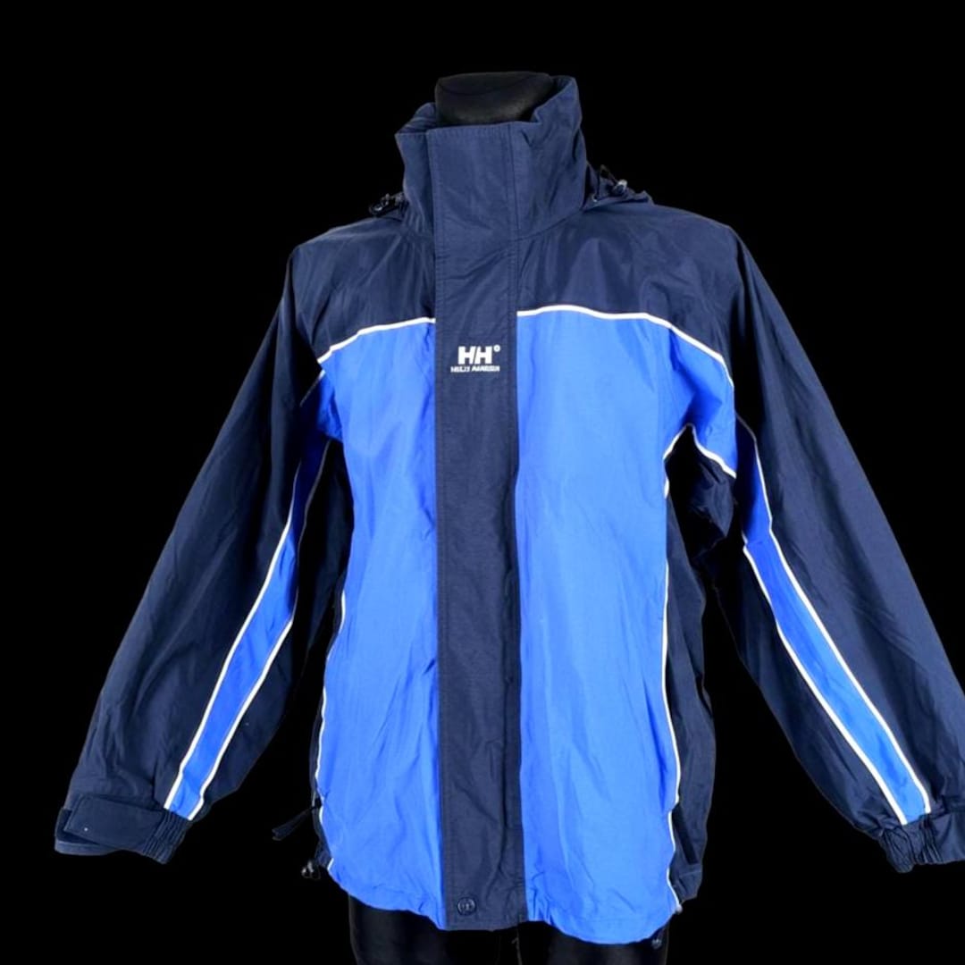 Vintage 90s Helly Hansen Rain Jacket: Norway Hooded Waterproof