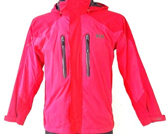 Vintage Norway Helly Hansen Hood Rain Ski Jacket: Pink Red, Small Medium Women