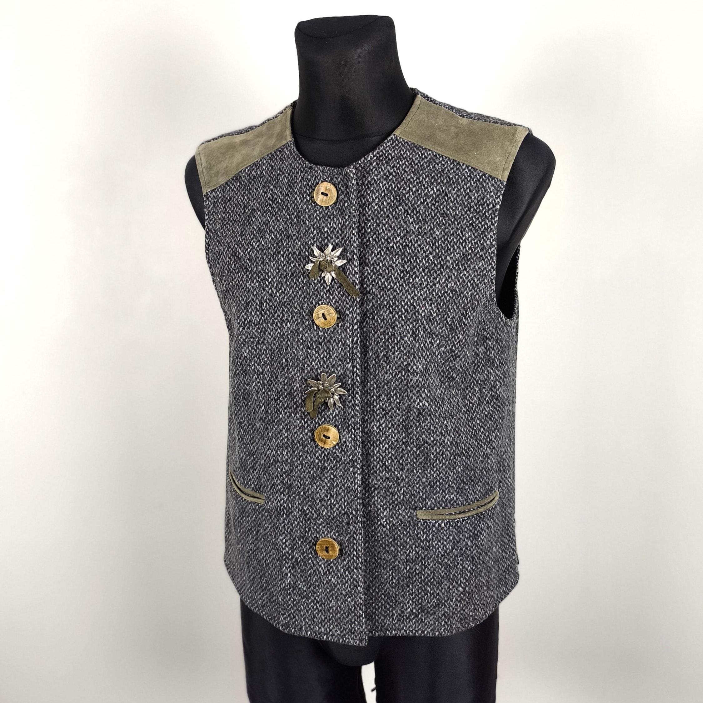 Tweed Gilet - Etsy