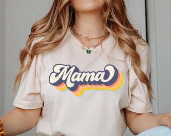Retro Mama Shirt, Mom Shirt, Mommy Shirt, Mama TShirt, Cute Mom Shirt, Mother's Day Gift, Mother's Day Shirt, Mom Life Shirt, Gift for Mom