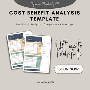 費用便益分析 Excel テンプレート | コストの内訳 | 費用便益チャート | 費用便益評価 | 費用便益分析 | CBA スプレッドシート