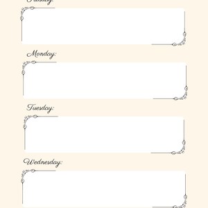Daily Planner, Weekly Planner, Planner Printable, Home Management ...