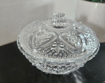 Glass candy dish