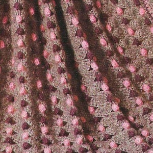 Crochet Blanket PATTERN, Shell Stitch Afghan, Gray, Pink, Purple (PDF Pattern)