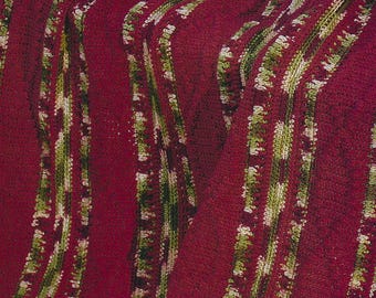 CROCHET PATTERN Blanket Christmas Stripes and Popcorn Stitch Afghan