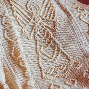 Tunisian Crochet Blanket Pattern: Angel Hearts Afghan (PDF Download)