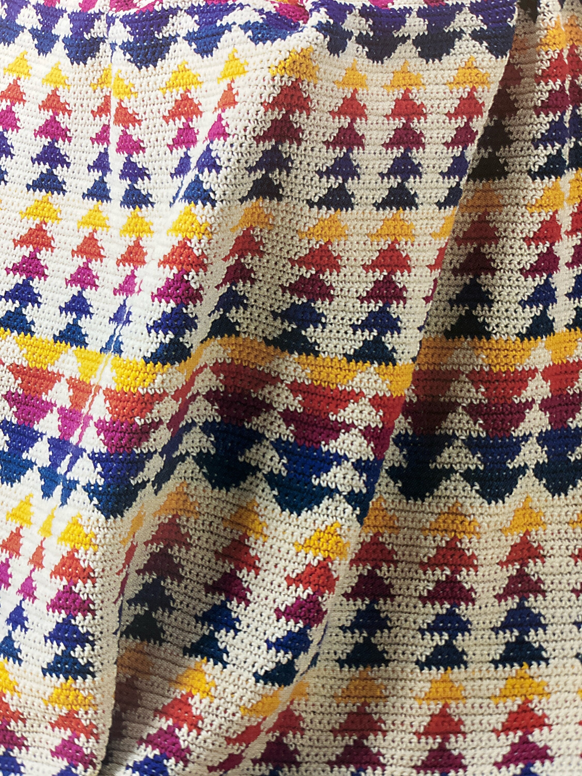 Arrowhead CROCHET PATTERN Blanket Colorful Afghan Geometric Gradient ...