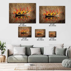 Desert Botanical Glass Sculpture Print - Vivid Colors, Museum Quality image 2