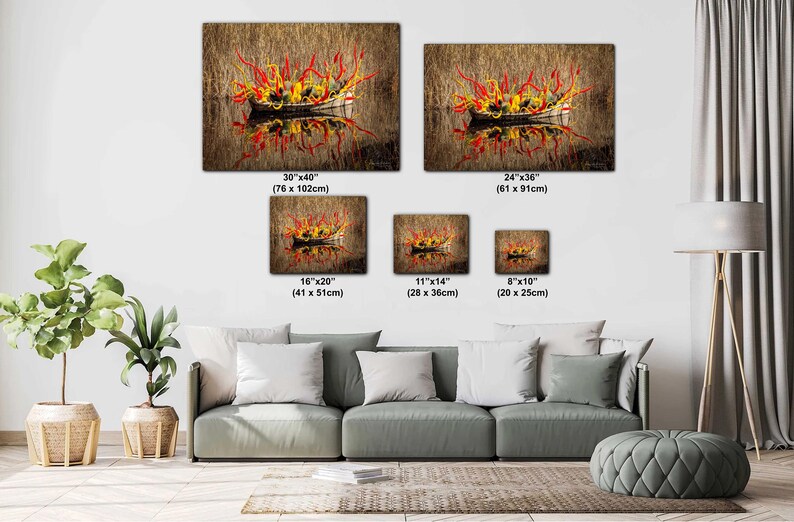 Desert Botanical Glass Sculpture Print - Vivid Colors, Museum Quality image 2