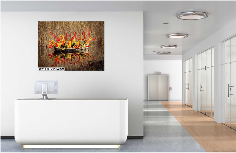 Desert Botanical Glass Sculpture Print - Vivid Colors, Museum Quality image 6