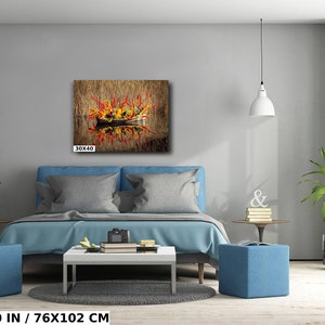 Desert Botanical Glass Sculpture Print - Vivid Colors, Museum Quality image 5