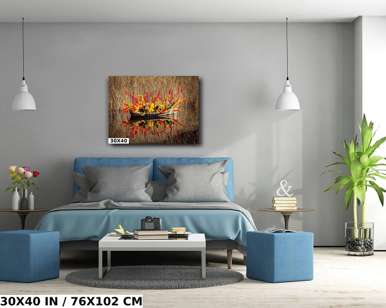 Desert Botanical Glass Sculpture Print - Vivid Colors, Museum Quality image 5