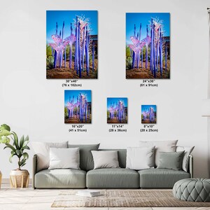 Botanical Glass Art Print, Desert Colors (Glossy Photo Paper) image 3