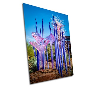 Botanical Glass Art Print, Desert Colors (Glossy Photo Paper) image 1