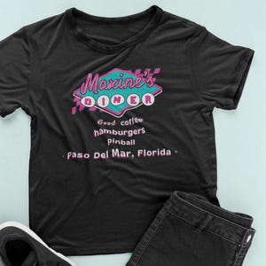 Maxine&#39;s Diner Tee- Retro 50s Style - Nancy Drew Inspired - Secrets Can Kill Game - Mystery Fans Gift