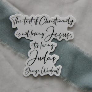 Test Of Christianity Vinyl Sticker