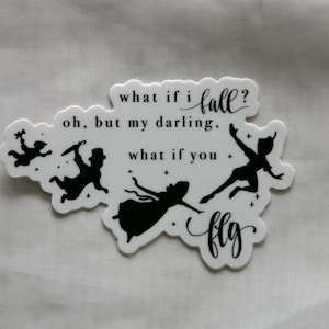 Peter Pan Quote Vinyl Sticker
