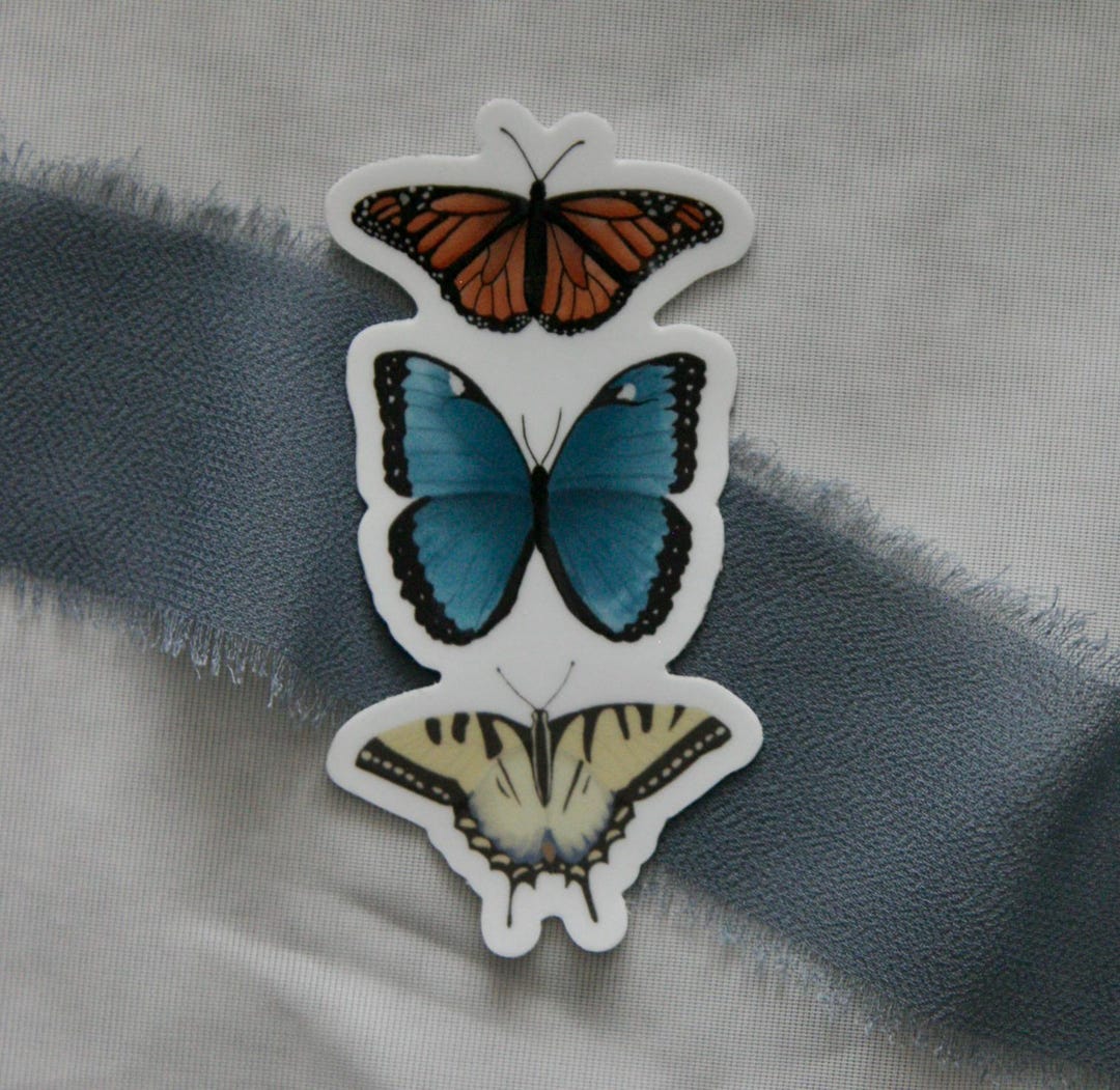 Butterfly Vinyl Sticker - Etsy
