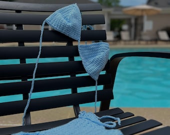 crochet bikini set
