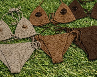 crochet bikini nipple set | boob bra