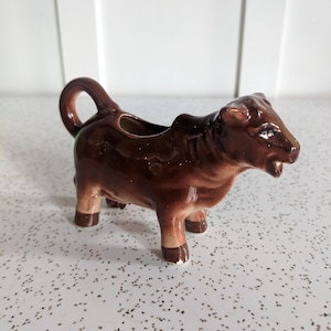 Vintage Ceramic Cow Creamer - milk - pitcher -