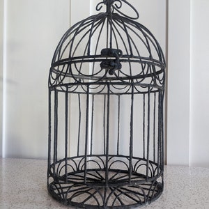 Amazing Vintage Bird Cage - Planter - unique - metal - home decor - gift