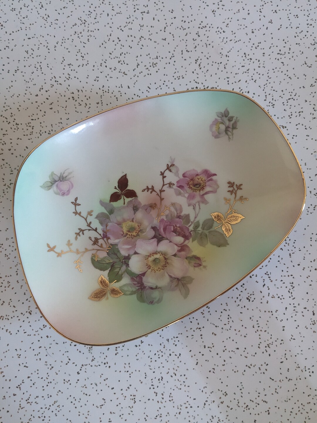 Vintage Bavaria Schumann Arzberg Germany Wild Rose Oblong Dish - Plate ...