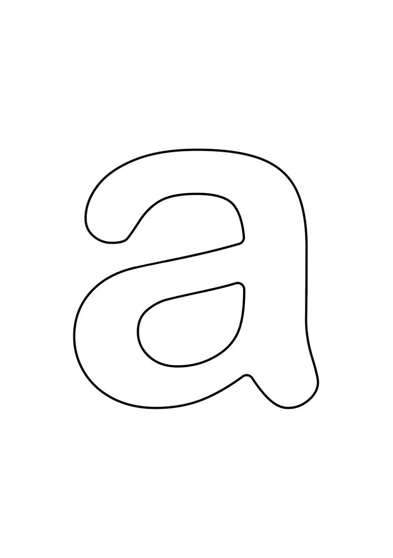 Large Printable Alphabet Letters (2 Sets 26 Pages Each) Etsy