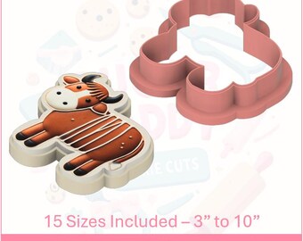 Christmas Nativity Ox koekjesvorm STL-bestand direct downloaden