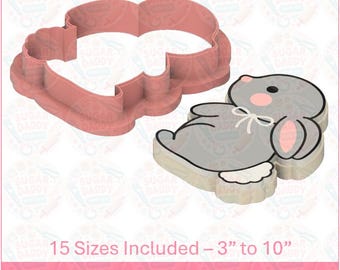 Cute Bunny Cookie Cutter STL File Instant Download