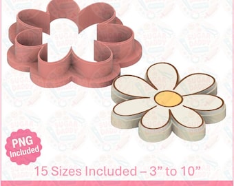 Daisy Cookie Cutter STL-bestand direct downloaden