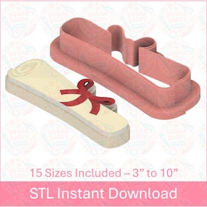 Graduation Diploma Cookie Cutter STL File Instant Download