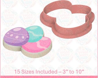 Easter Eggs Cookie Cutter STL File Instant Download