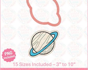 Planet mit Ringen Saturn Cookie Cutter STL Datei Instant Download